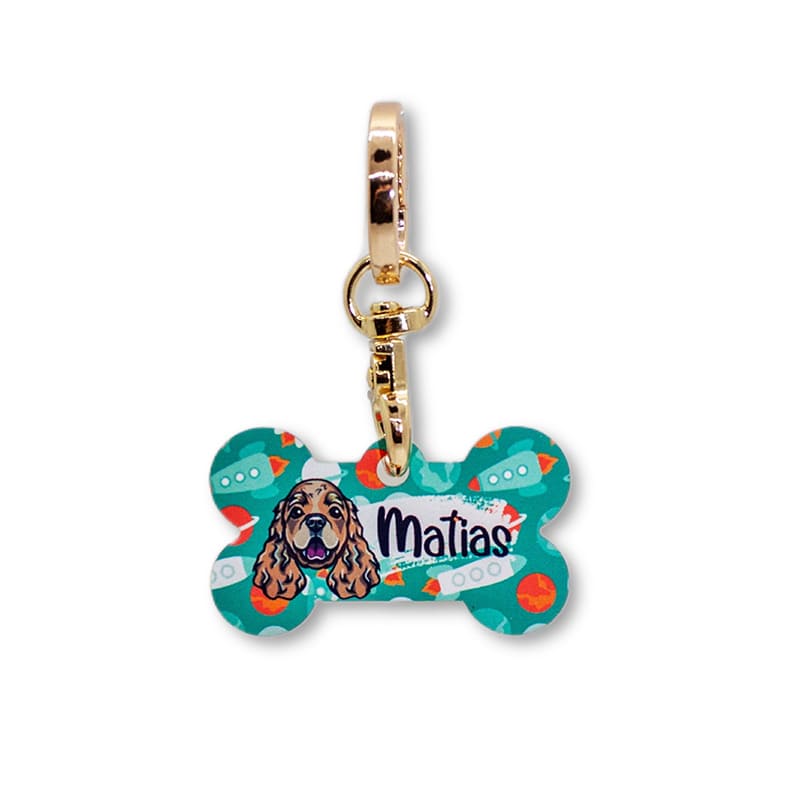 placa de identificación para perros